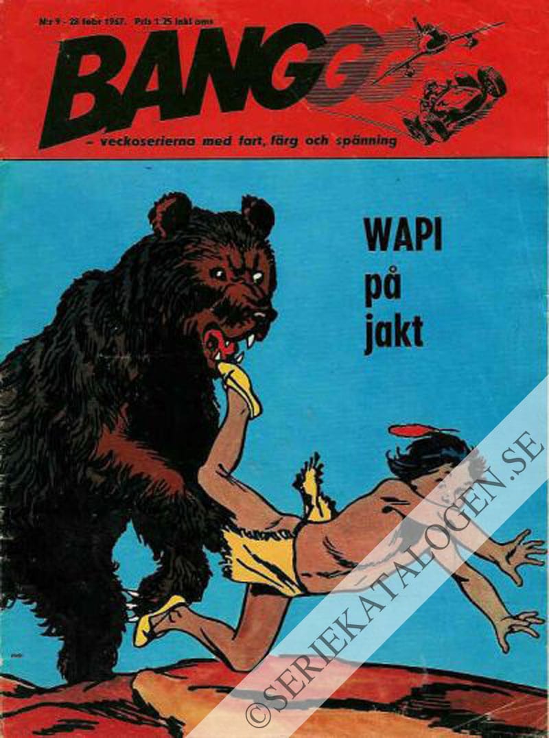Framsida på Banggg - veckoserierna med fart, färg och spänning #9 (1967)