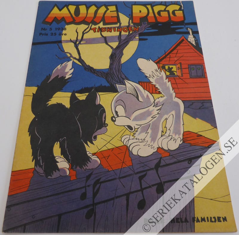 Framsida på Musse Pigg-tidningen #5 (1938)