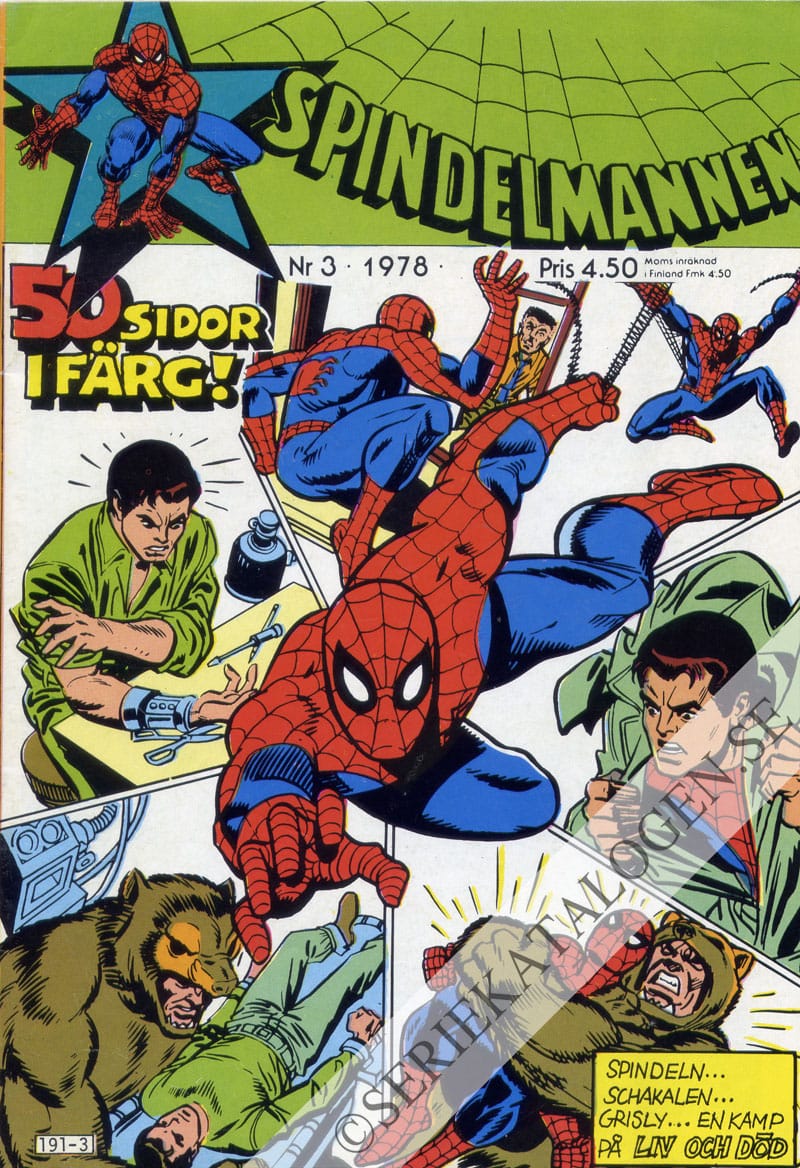 Framsida på Spindelmannen #3 (1978)