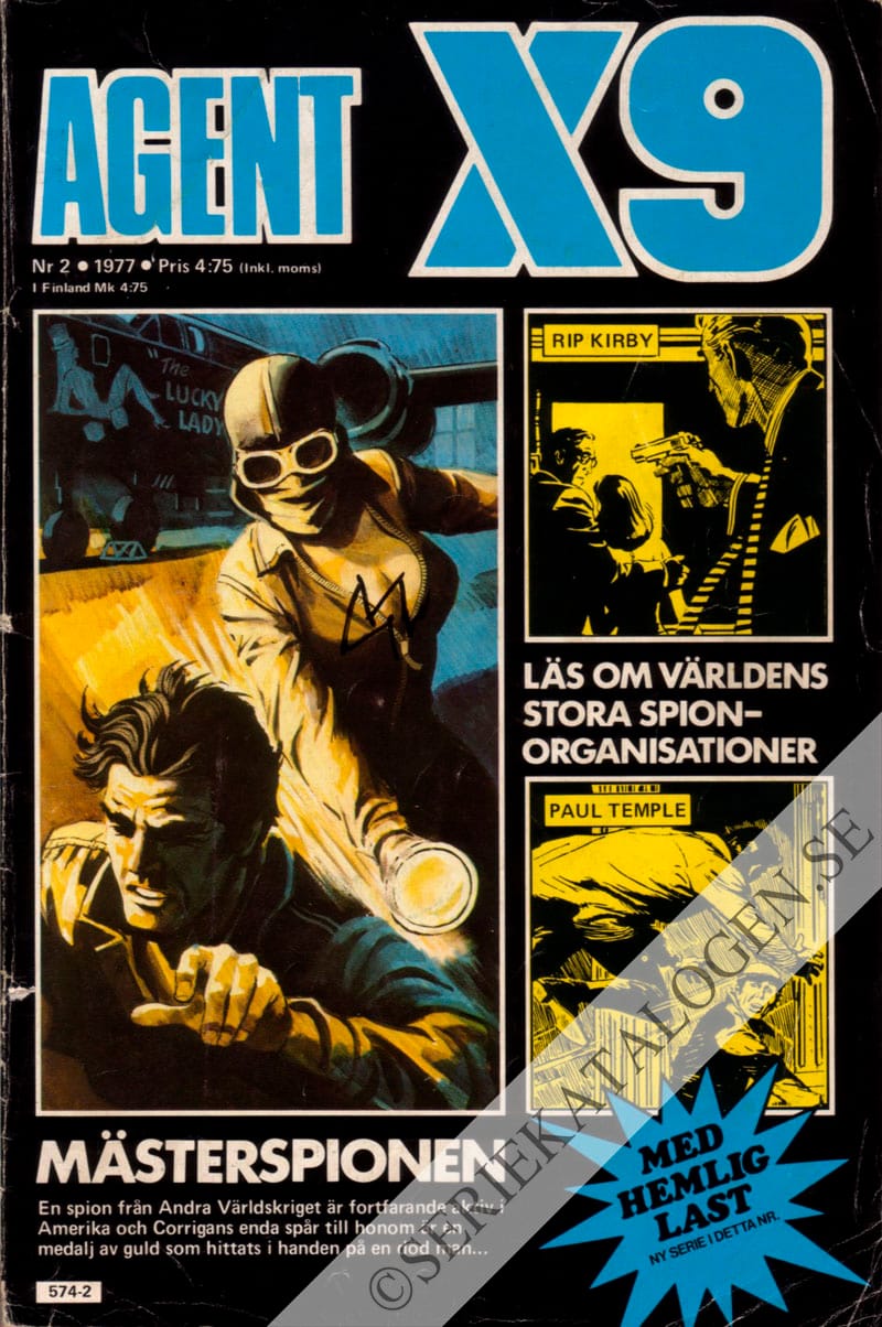 Framsida på Agent X9 #2 (1977)