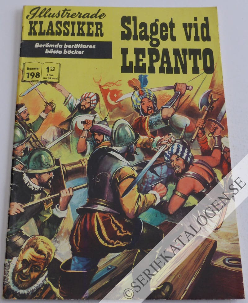 Framsida på Illustrerade Klassiker #198 - Slaget vid Lepanto (1968)