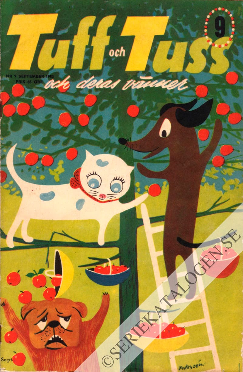 Framsida på Tuff och Tuss och deras vänner #9 (1953)