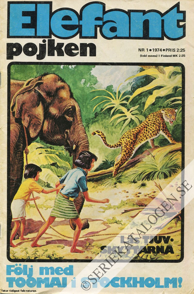 Framsida på Elefantpojken #1 (1974)