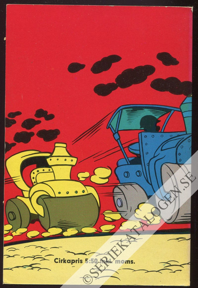 Baksida på Farbror Joakim på stridshumör (1971)