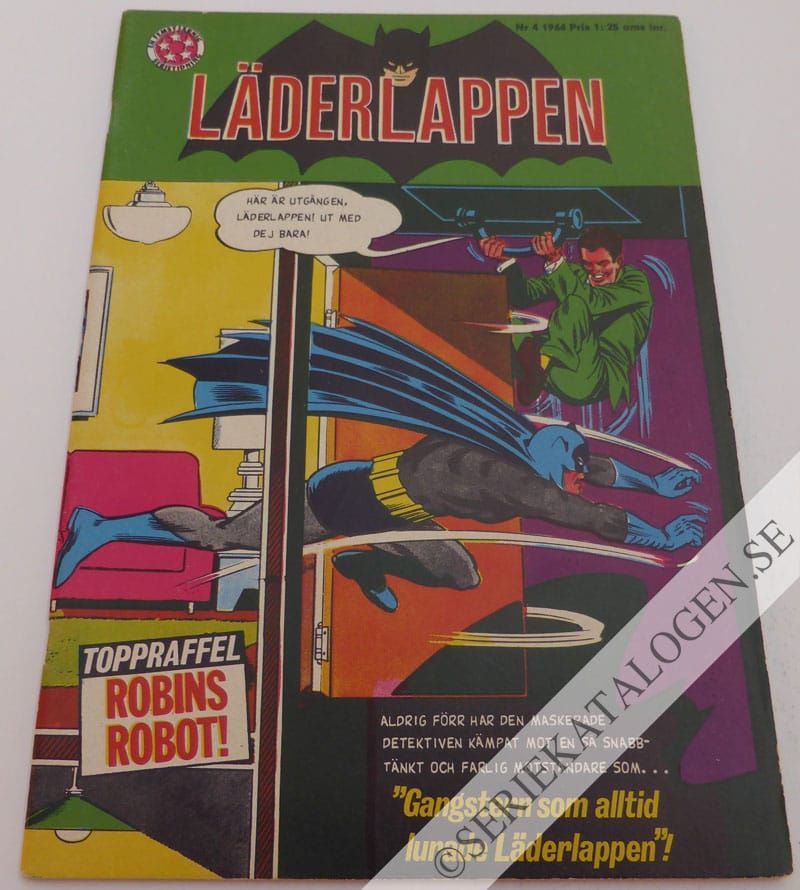 Framsida på Läderlappen och Robin #4 (1966)
