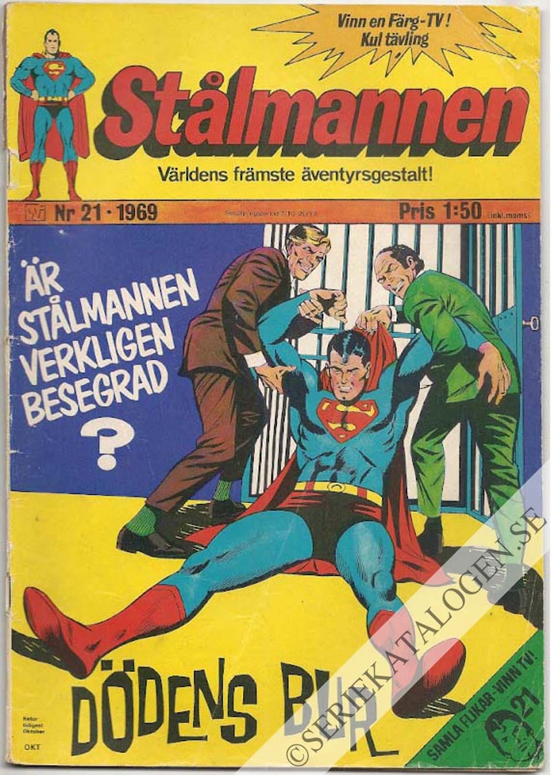 Framsida på Stålmannen #21 (1969)
