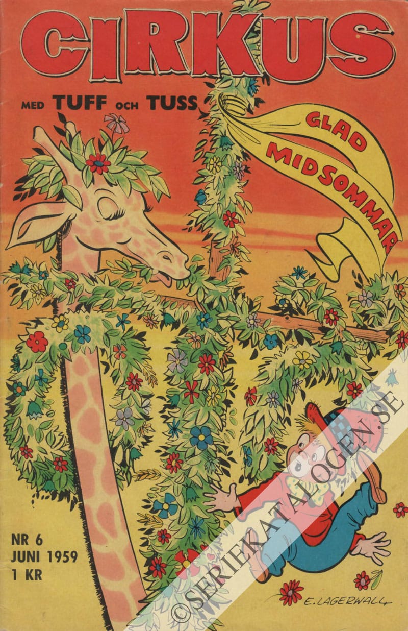 Framsida på Cirkus med Tuff och Tuss #6 (1959)