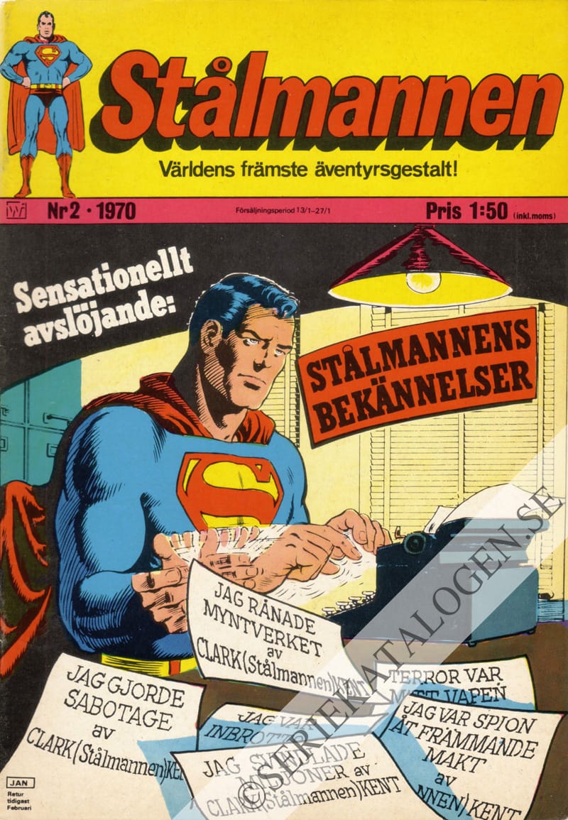 Framsida på Stålmannen #2 (1970)