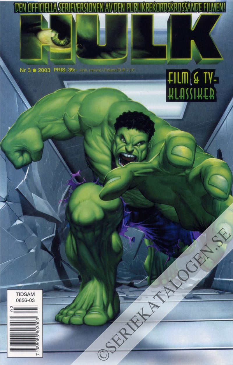 Framsida på Film & TV-klassiker Hulk (2003)
