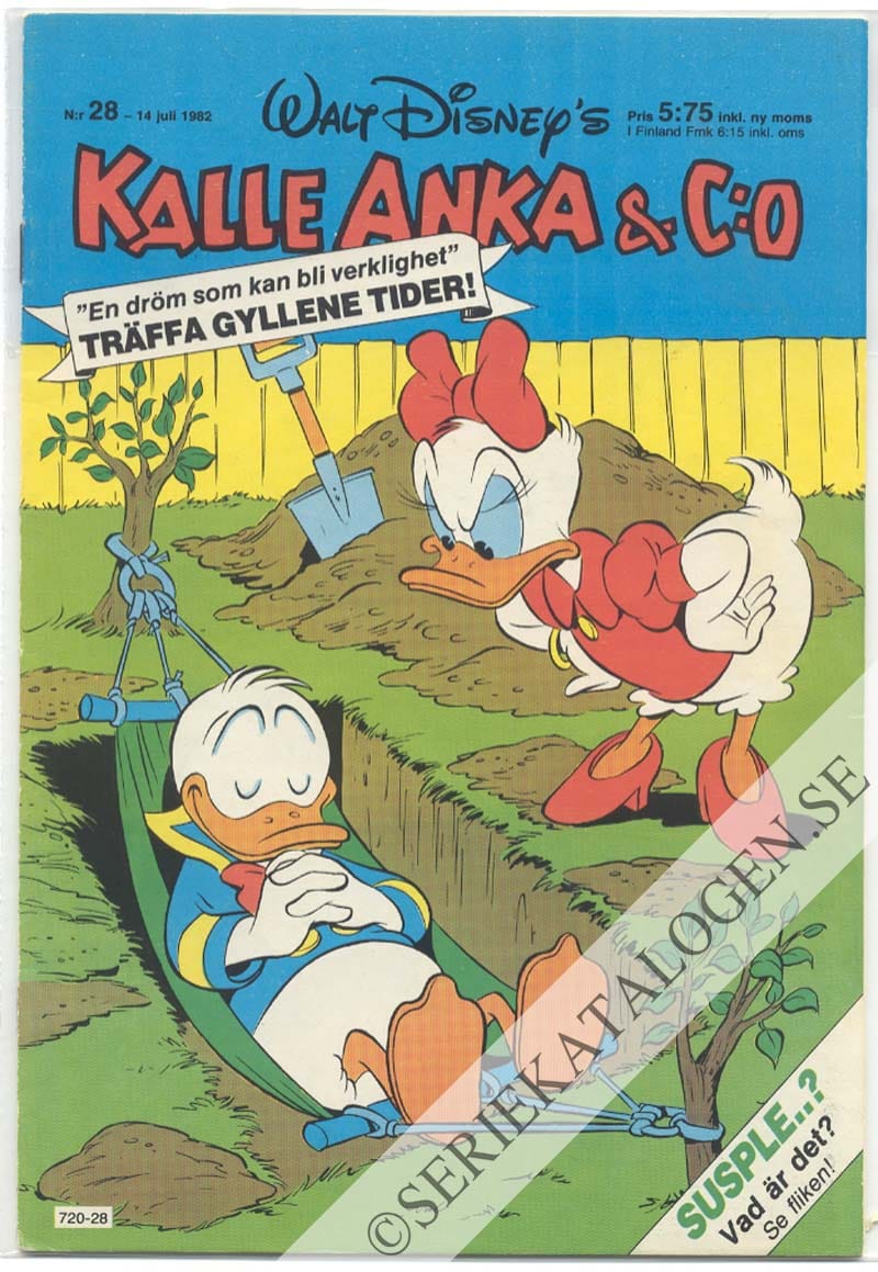 Framsida på Kalle Anka & C:o #28 (1982)