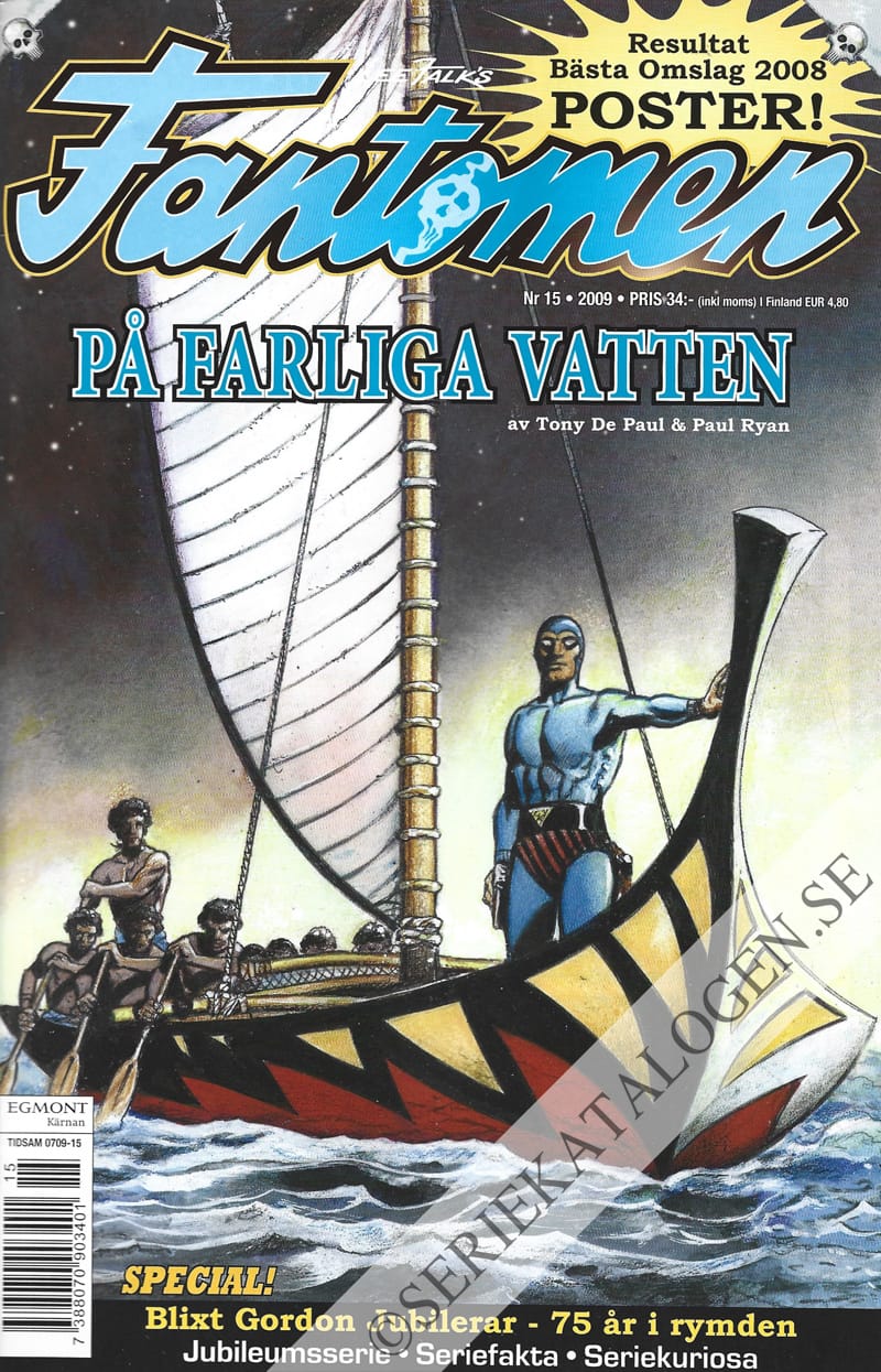 Framsida på Fantomen #15 (2009)