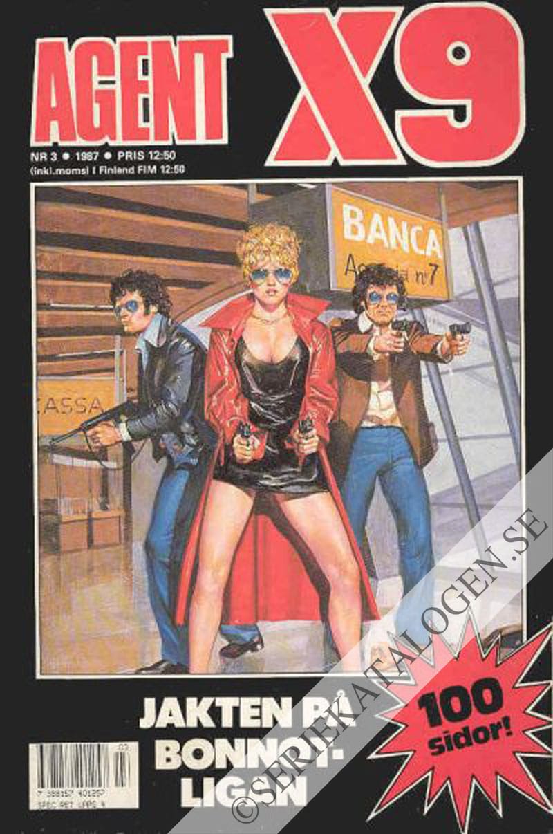 Framsida på Agent X9 #3 (1987)