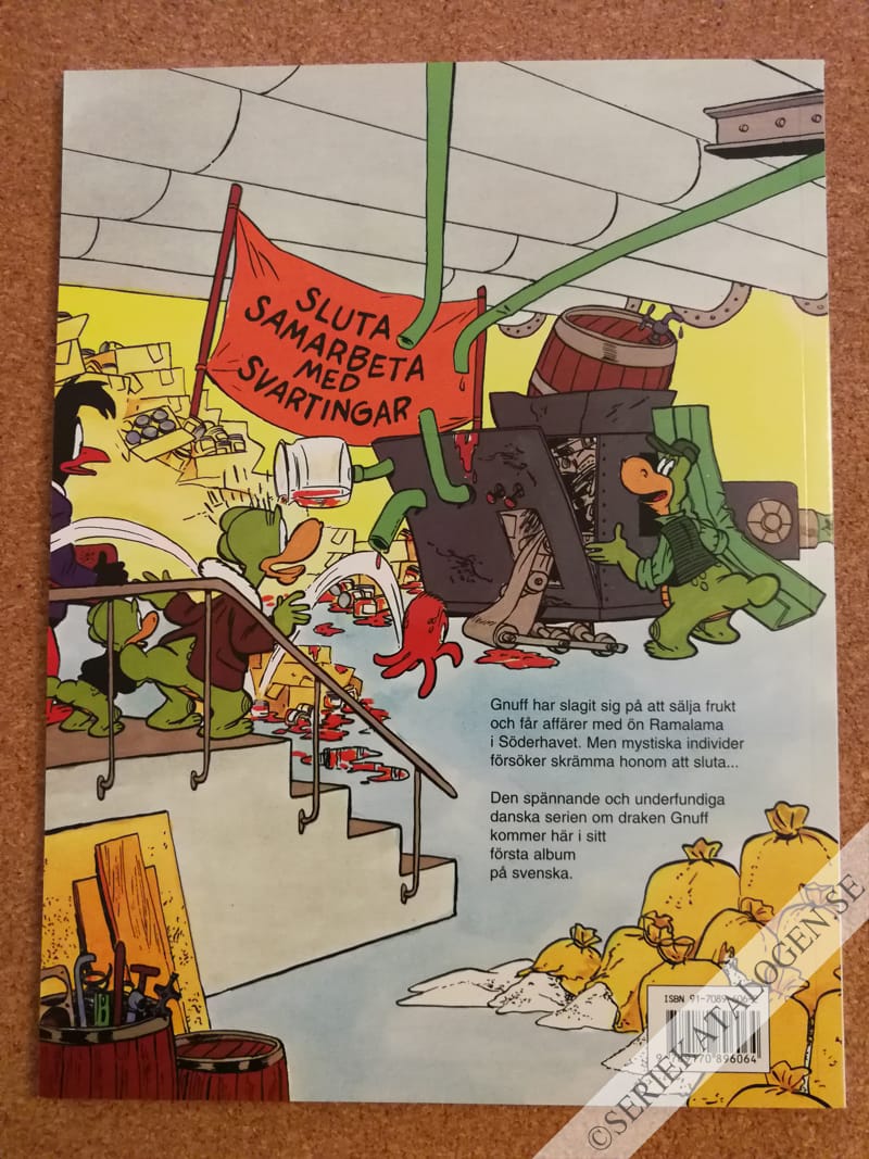 Baksida på Familjen gnuff 1: Djurgripens hemlighet (1997)