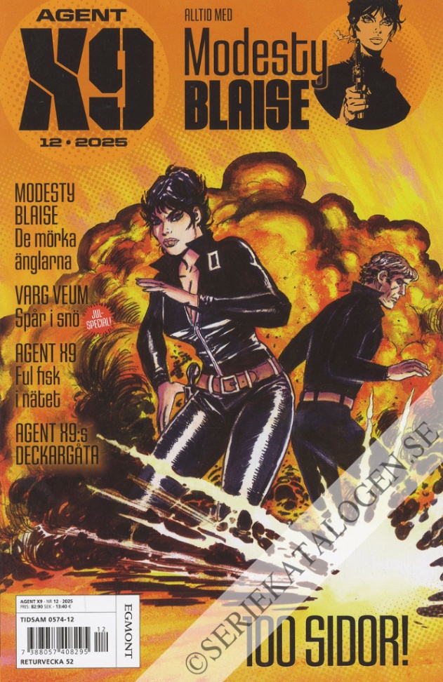 Framsida på Agent X9 #12 (2025)