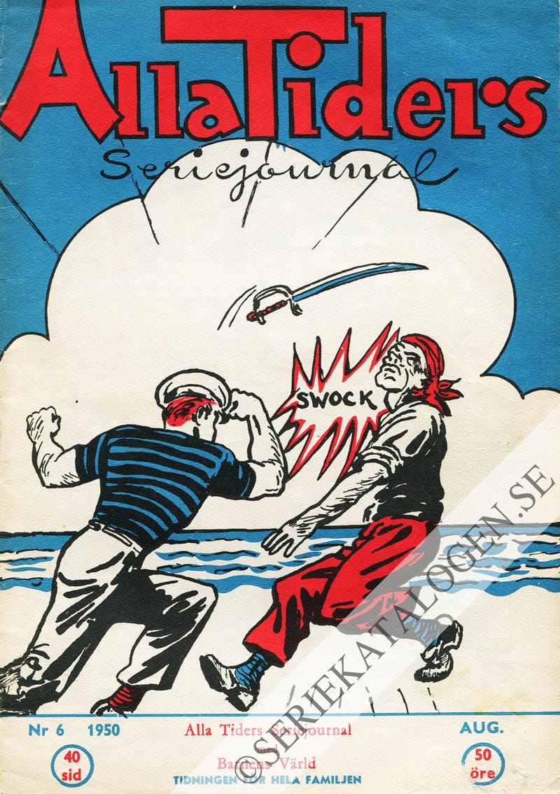 Framsida på Alla tiders seriejournal #6 (1950)