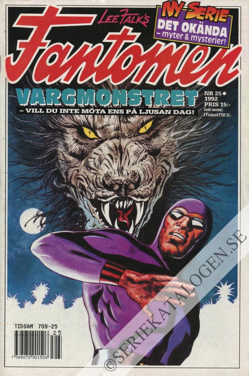 Framsida på Fantomen #25 (1992)