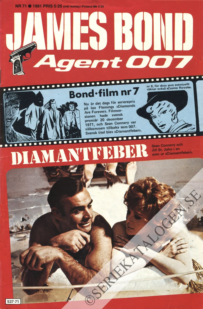 Framsida på James Bond agent 007 #71 (1981)