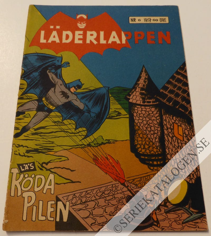 Framsida på Läderlappen och Robin #6 (1957)