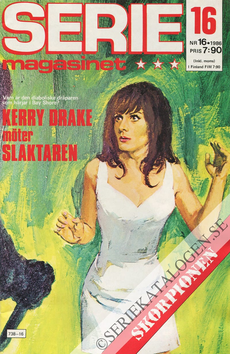 Framsida på Seriemagasinet #16 (1986)