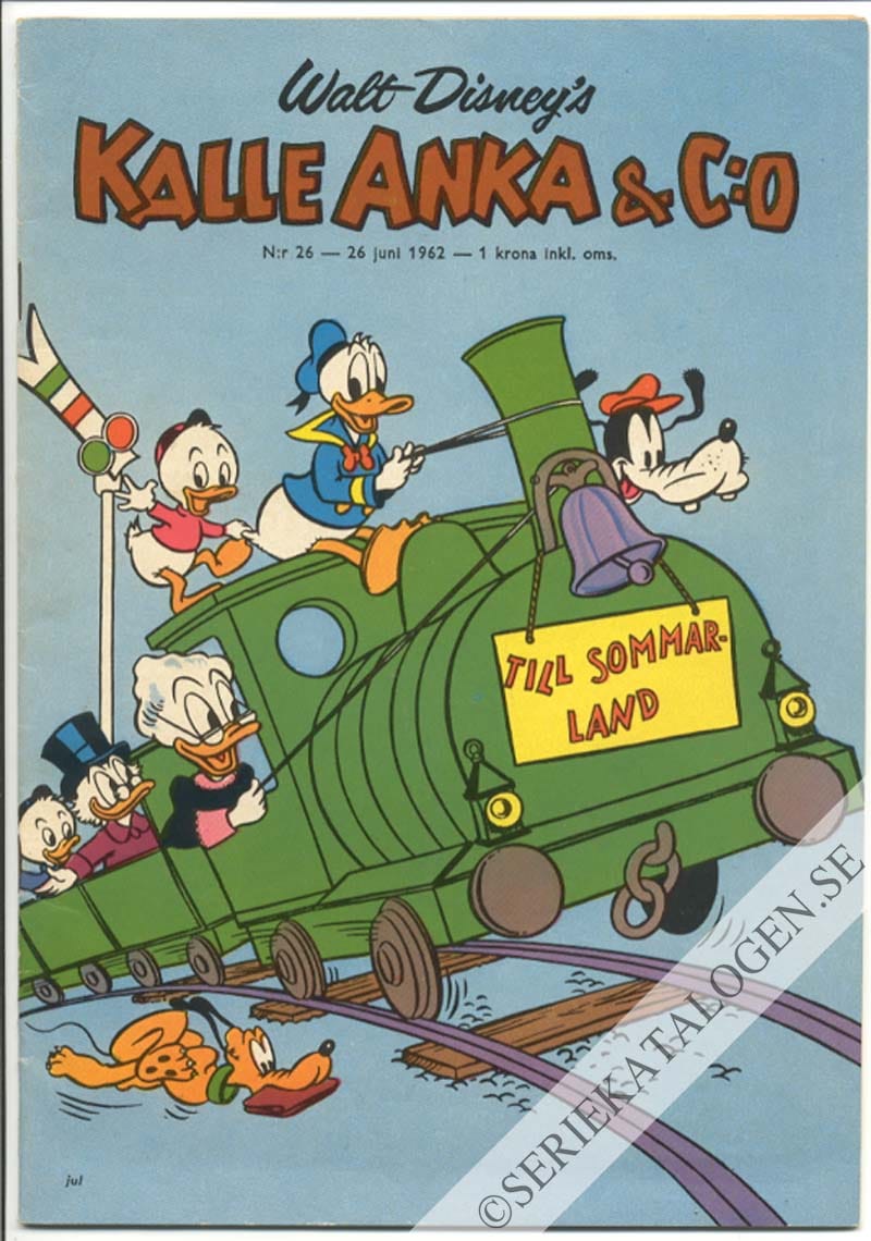 Framsida på Kalle Anka & C:o #26 (1962)