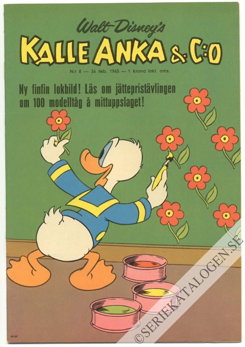 Framsida på Kalle Anka & C:o #8 (1965)