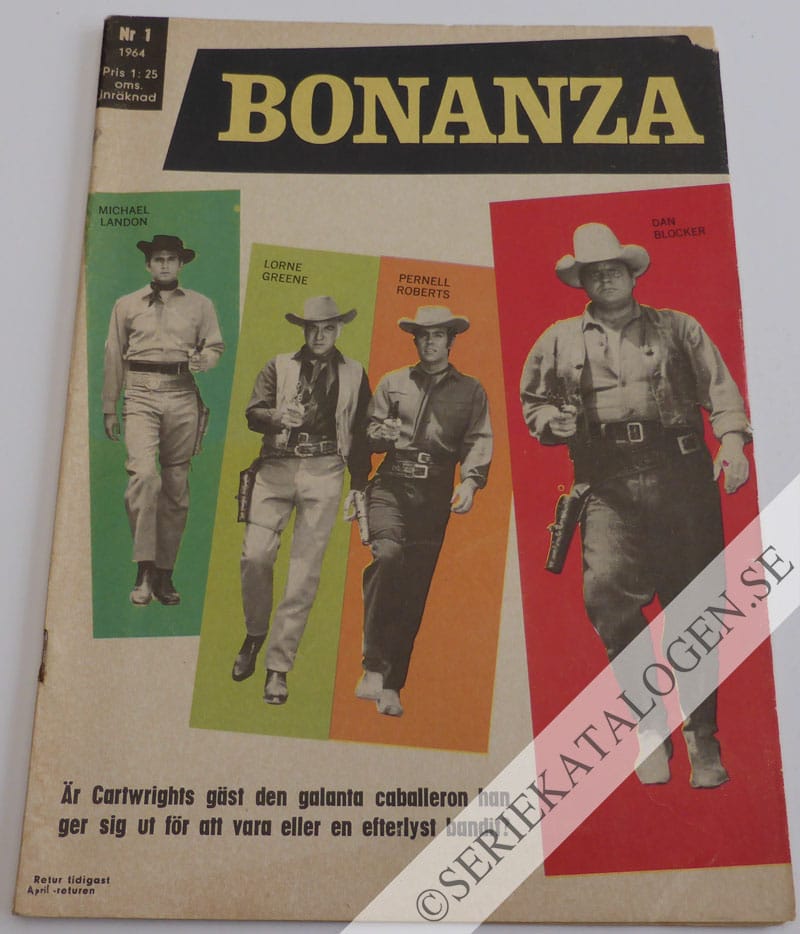 Framsida på Bonanza #1 (1964)