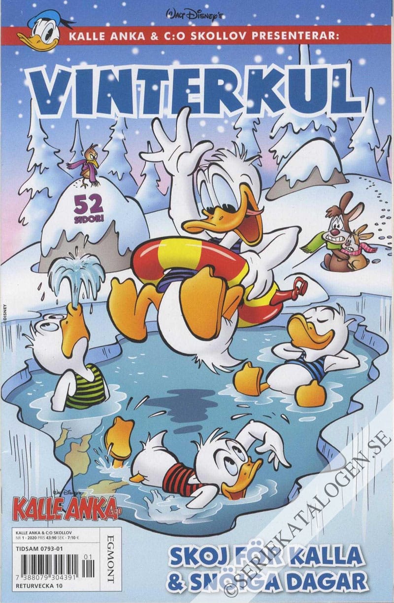 Framsida på Kalle Anka & C:o - Skollov Kalle Anka & C:o skollov presenterar: Vinterkul (2020)