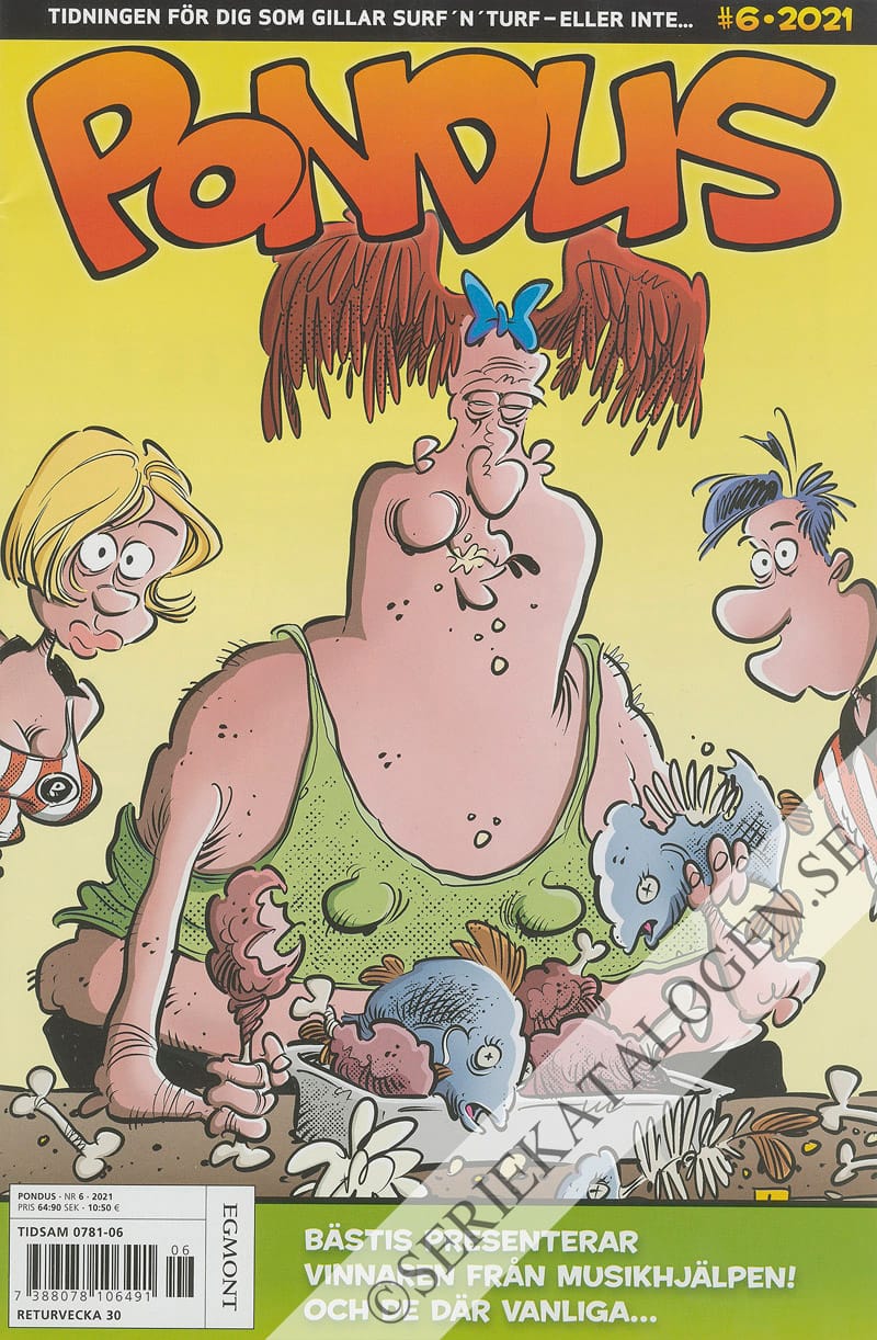 Framsida på Pondus #6 (2021)