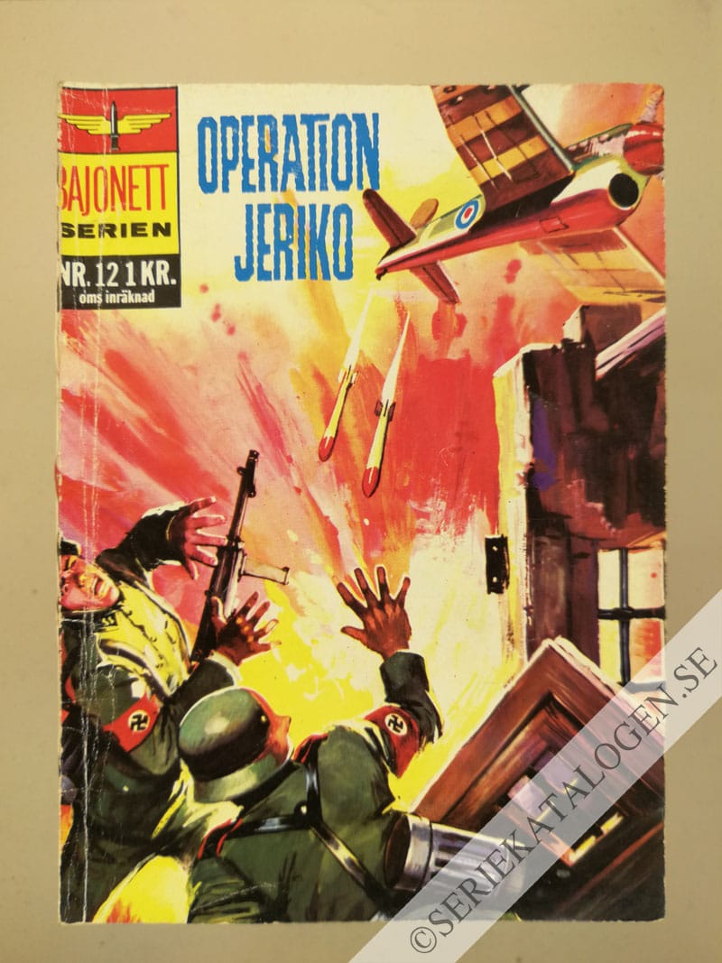 Framsida på Bajonettserien Operation Jeriko (1966)
