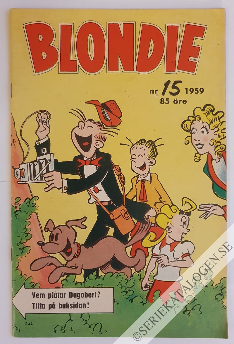 Framsida på Blondie #15 (1959)