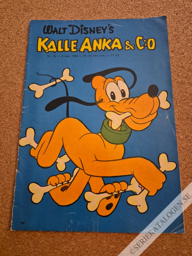 Framsida på Kalle Anka & C:o #36 (1960)