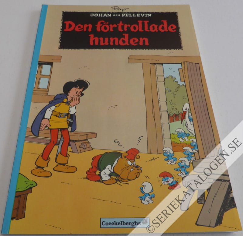 Framsida på Johan och Pellevins äventyr Den förtrollade hunden (1975)
