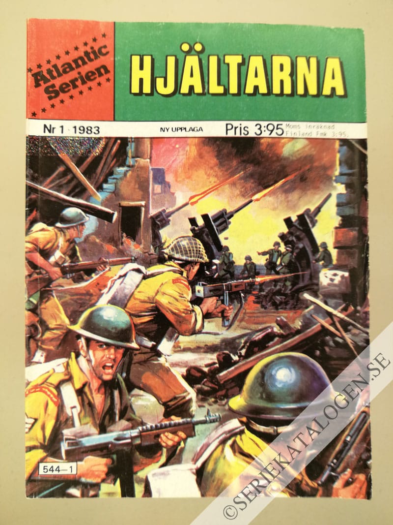 Framsida på Atlanticserien Hjältarna (1983)