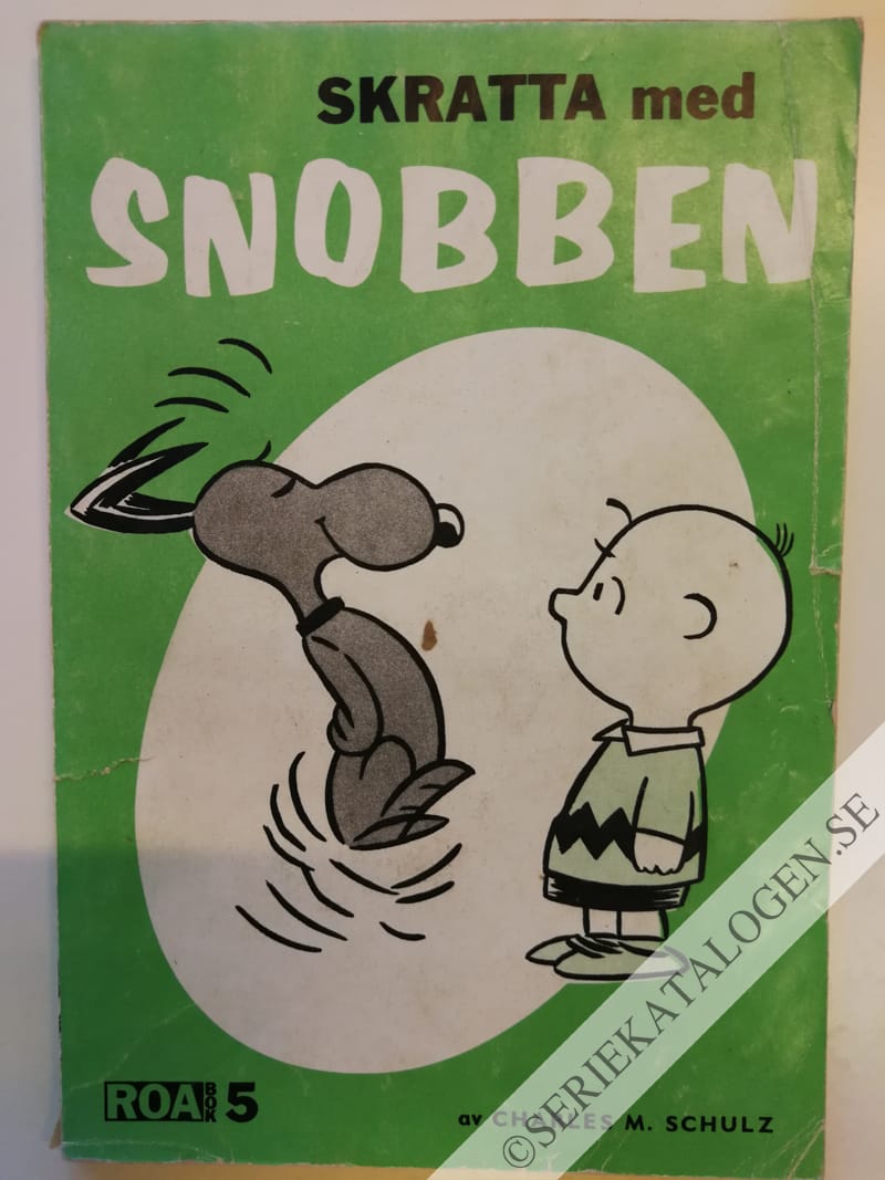 Framsida på Roa-bok Skratta med Snobben (1963)
