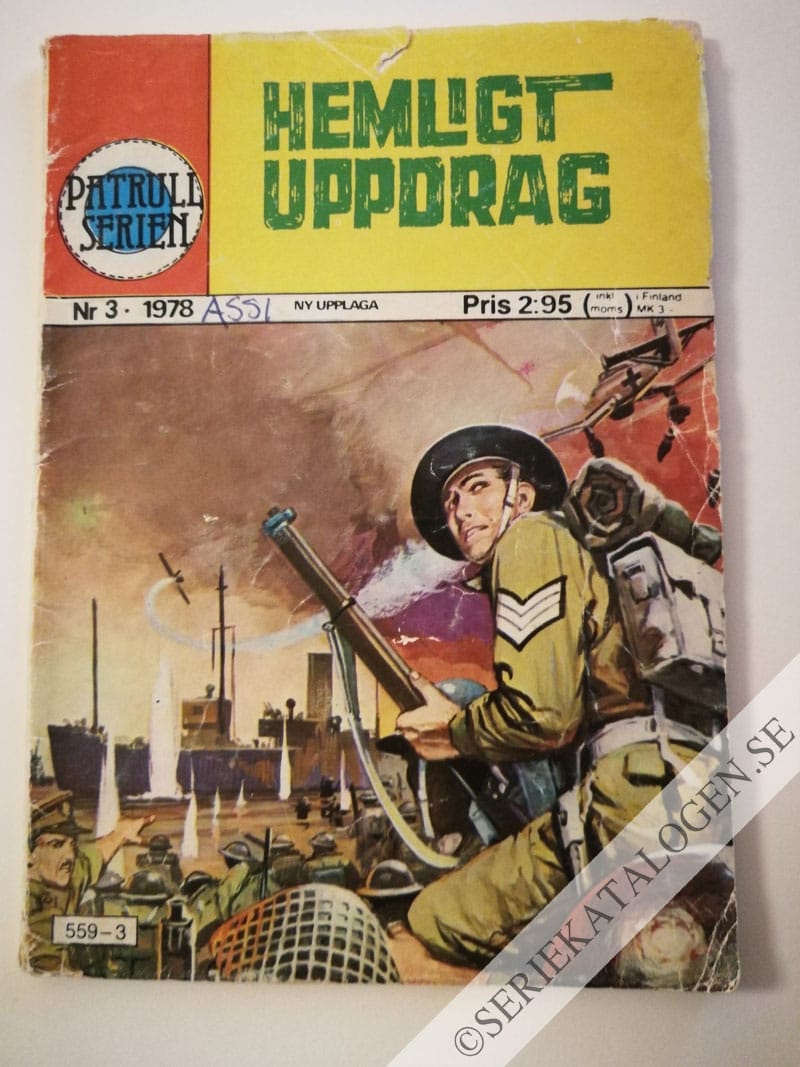 Framsida på Patrullserien Hemligt uppdrag (1978)