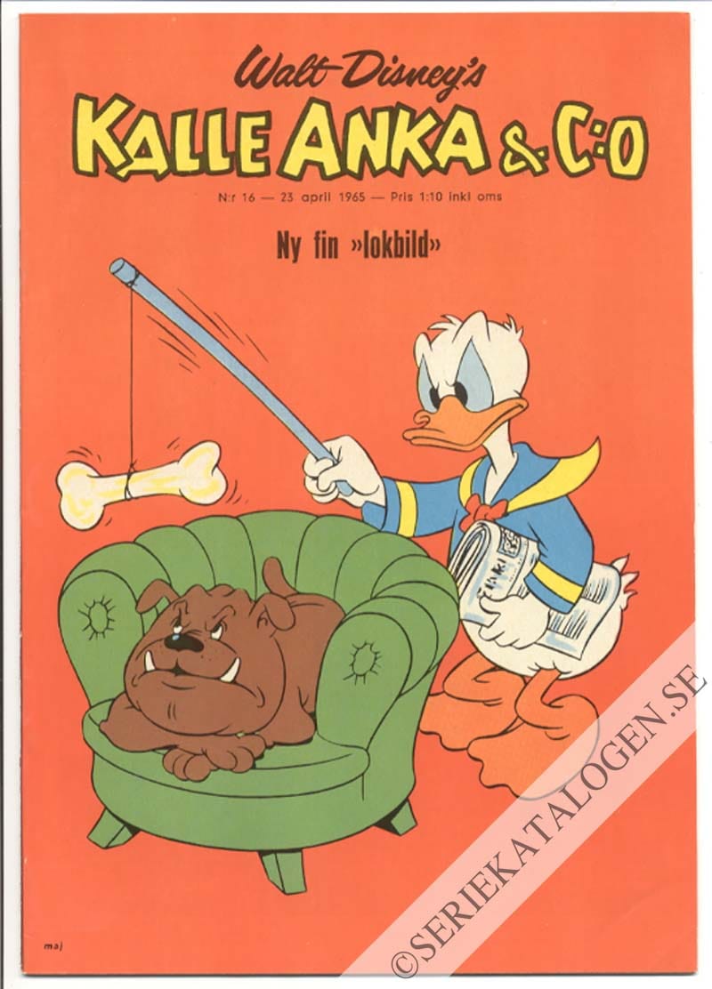 Framsida på Kalle Anka & C:o #16 (1965)
