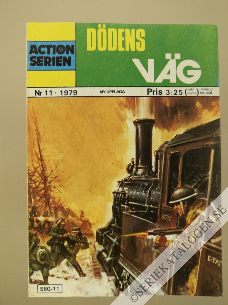 Framsida på Actionserien Dödens väg (1979)