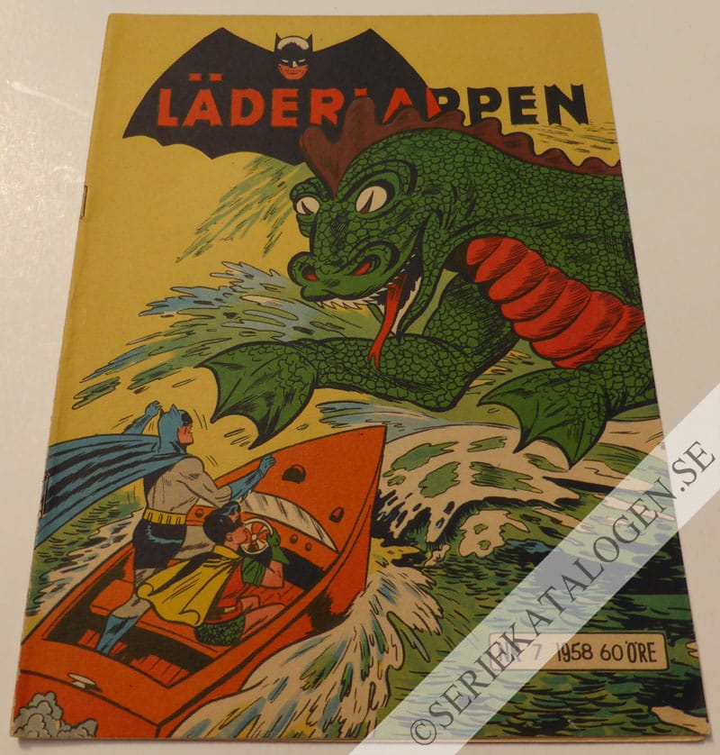 Framsida på Läderlappen och Robin #7 (1958)