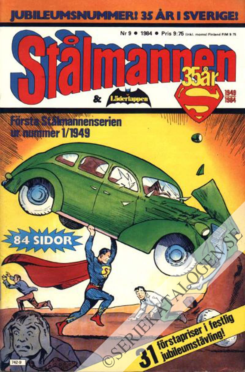 Framsida på Stålmannen #9 (1984)
