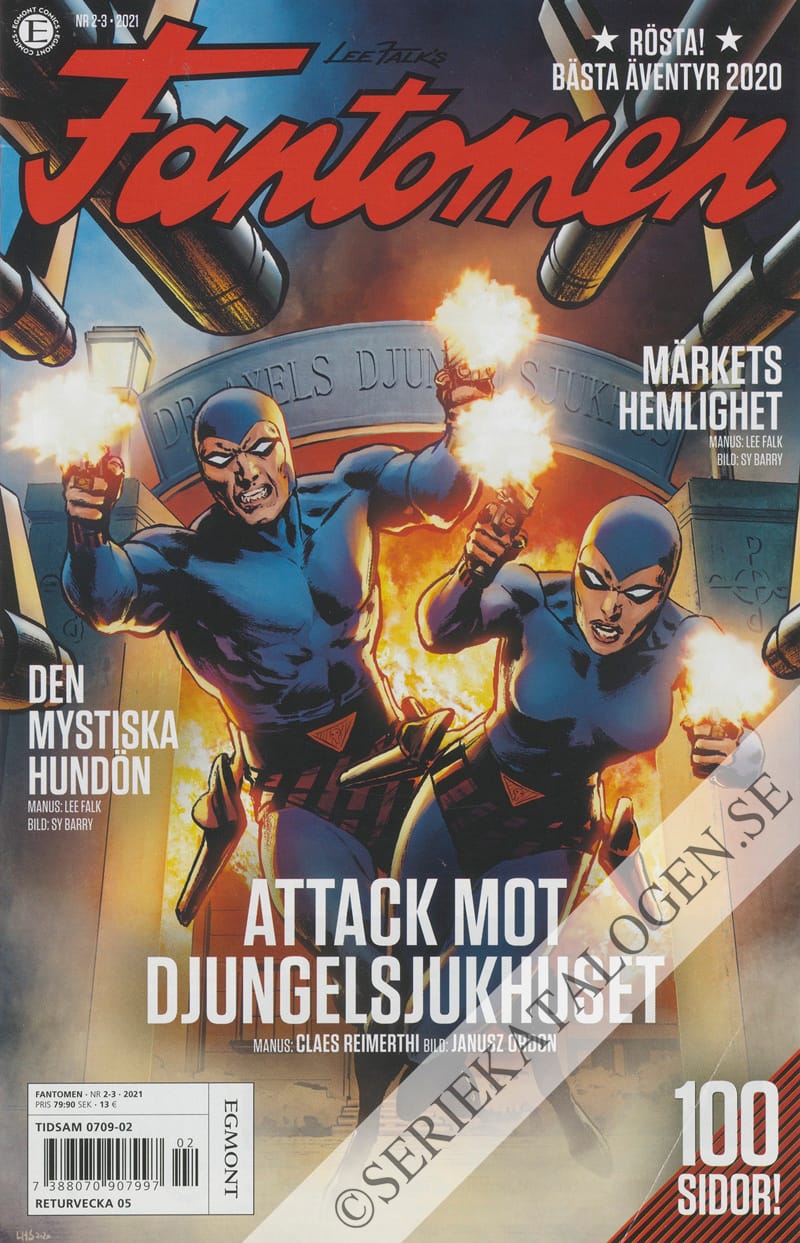 Framsida på Fantomen #2-3 (2021)