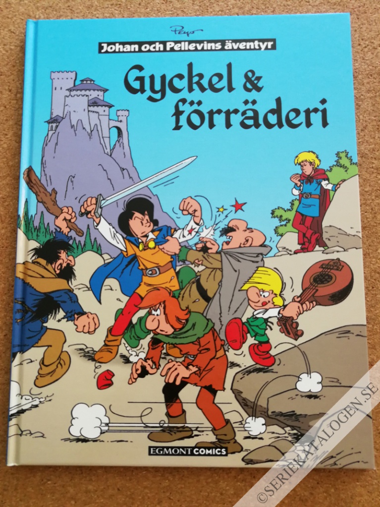 Framsida på Johan och Pellevins äventyr Gyckel & förräderi (2022)