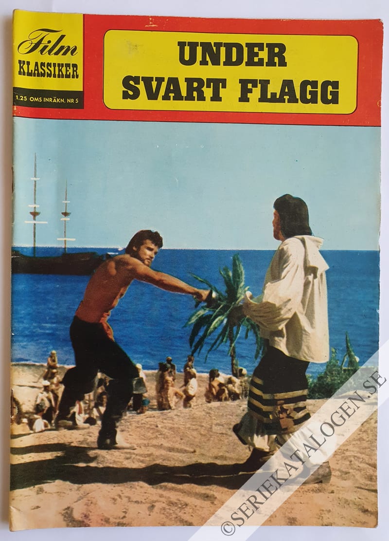 Framsida på Filmklassiker Under svart flagg (1962)