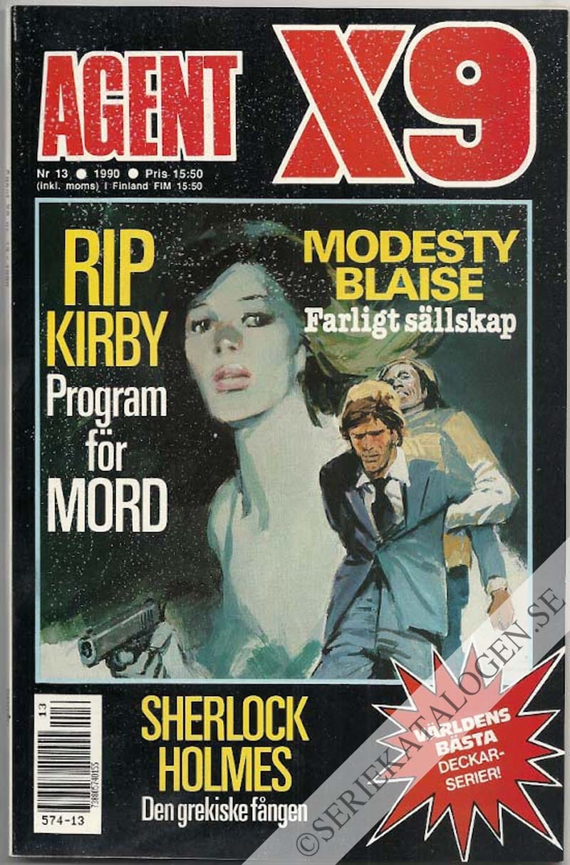 Framsida på Agent X9 #13 (1990)