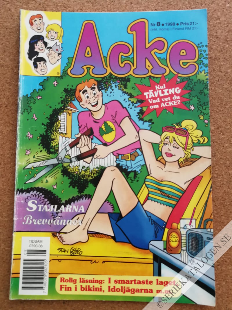 Framsida på Acke #8 (1998)