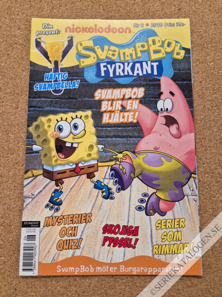 Framsida på Svampbob Fyrkant #6 (2010)