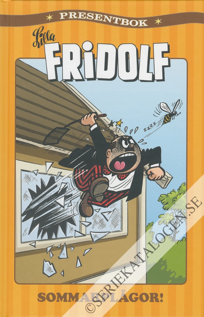 Framsida på Lilla Fridolf presentbok Sommarplågor! (2021)