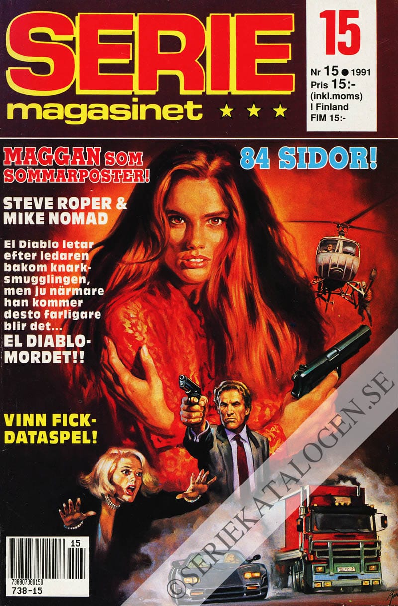 Framsida på Seriemagasinet #15 (1991)