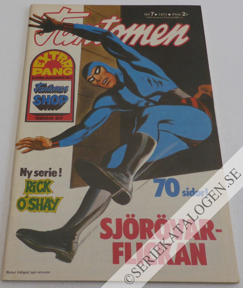 Framsida på Fantomen #7 (1973)