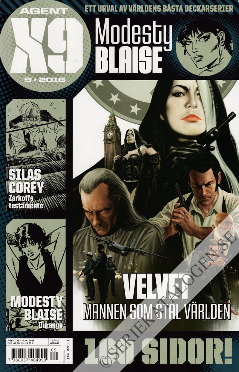 Framsida på Agent X9 #9 (2016)