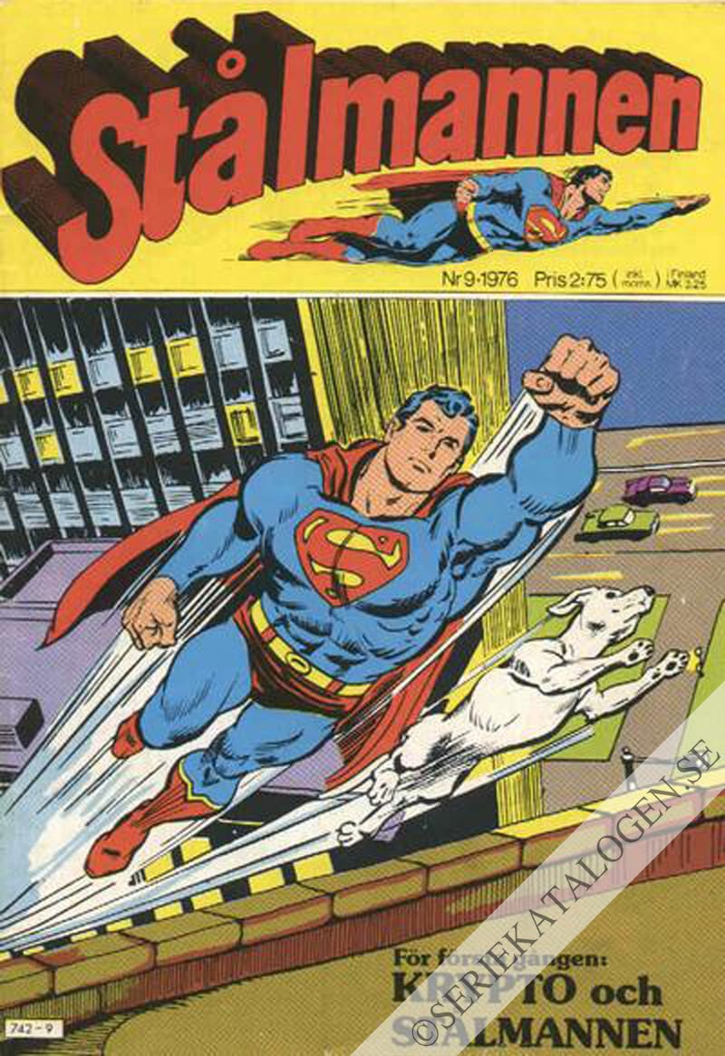 Framsida på Stålmannen #9 (1976)